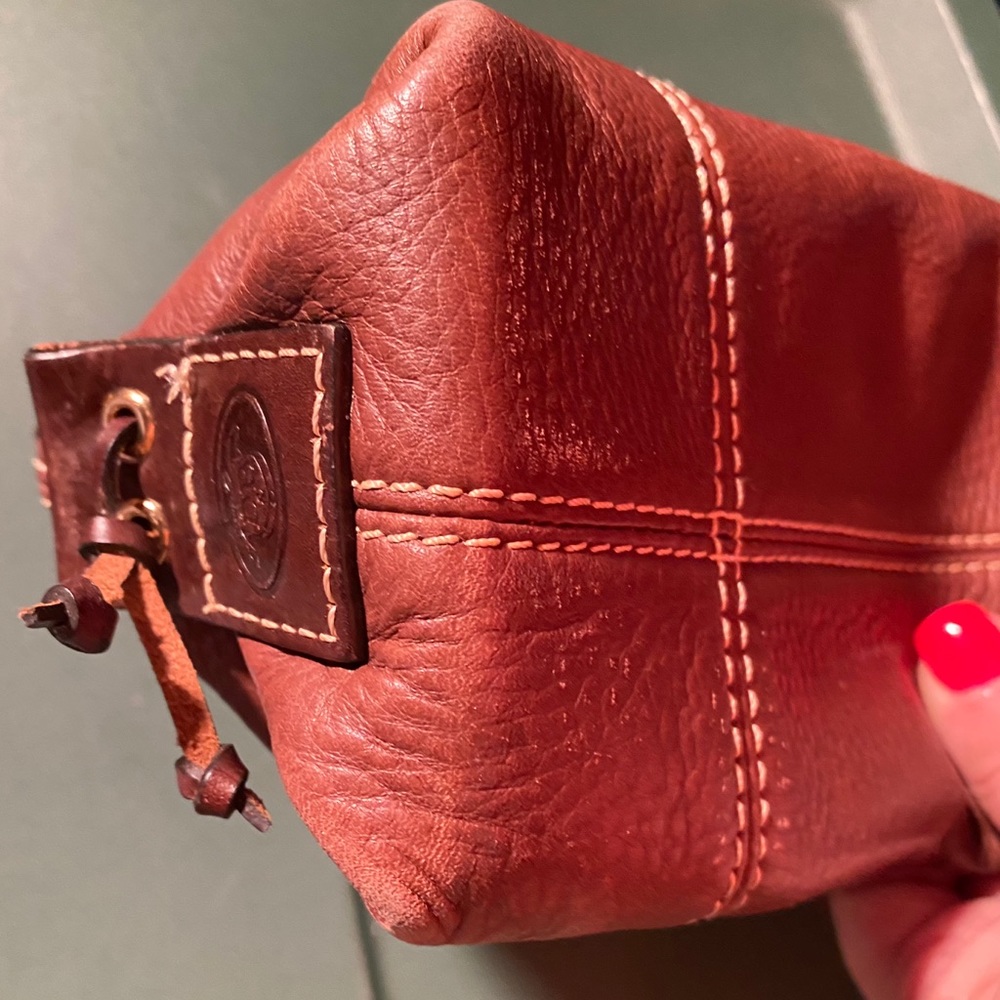 Dooney & Bourke Small Brown Pebbled Leather Hobo - Picture 8 of 8